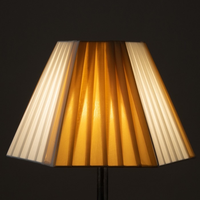 Абажур "Геометрия" бежевый белый Е27 28х28х21см