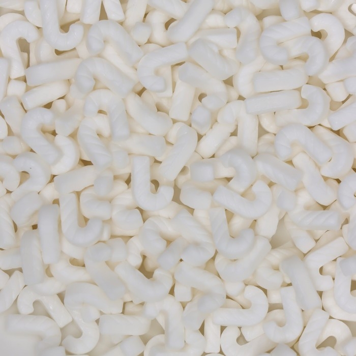 Новый год. Посыпка кондитерская "Трость", белая, 50 г