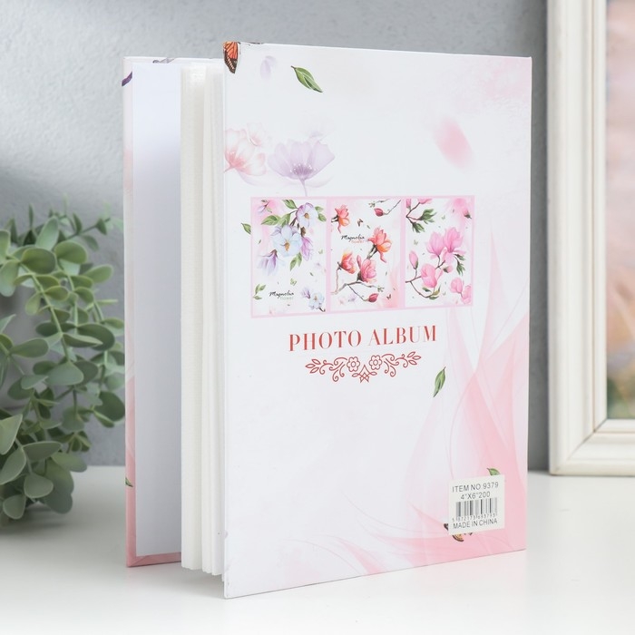 Фотоальбом на 200 фото 10х15 см Фотоальбом на 200 фото 10х15 см "Цветение магнолии" МИКС 23х17х5,5 см