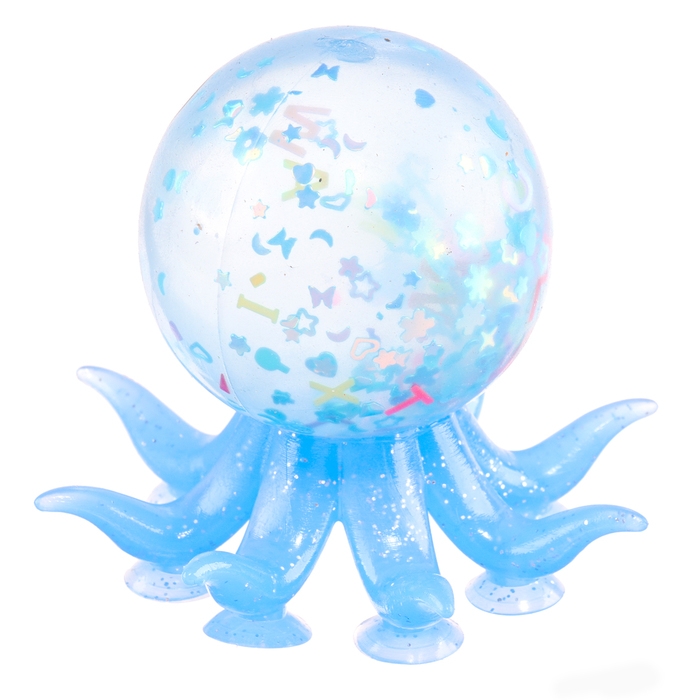 Мялка «Осьминожка» с водой, на присоске, виды МИКС Мялка «Осьминожка» с водой, на присоске, виды МИКС