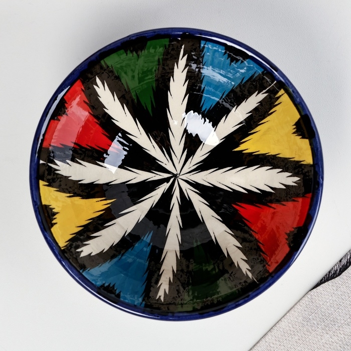 Набор салатников Риштанская керамика Набор салатников Риштанская керамика "Атлас", 15 см, 3 шт, в подарочной упаковке