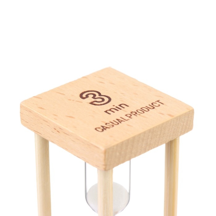 Песочные часы Песочные часы "Африн", на 3 минуты, 8.5 х 4 см, белый песок