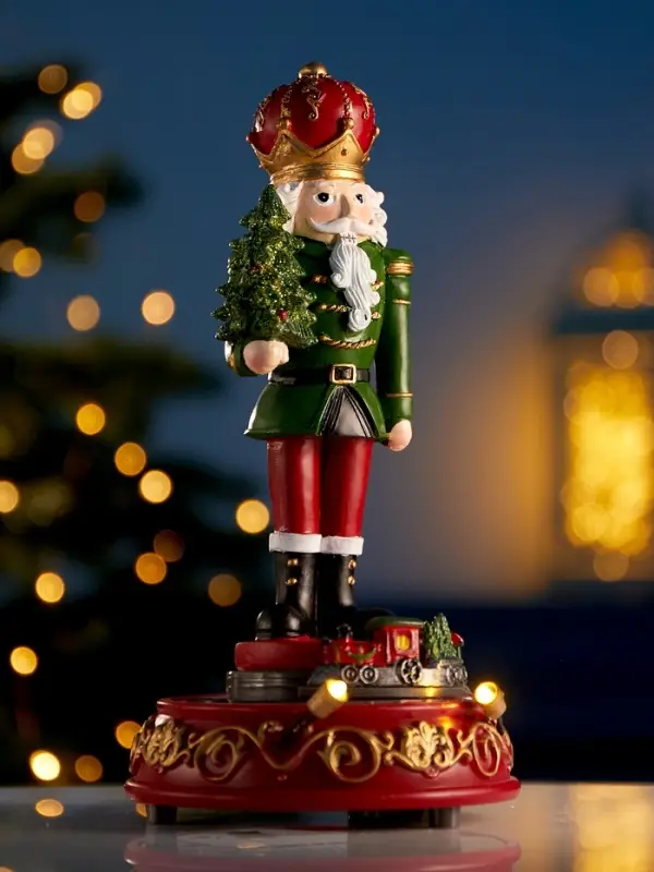 Фигура светодиодная  Фигура светодиодная "Щелкунчик" 22х11 см, 2 LED, LR41x3 (в компл), Т/БЕЛЫЙ