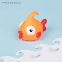 Игрушка для ванны «Рыбка», с пищалкой, цвет МИКС