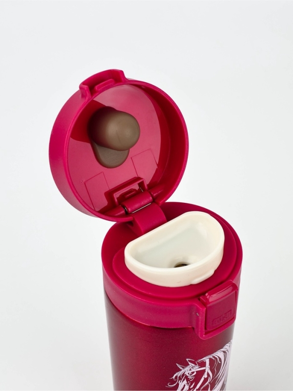 Термостакан с кнопкой  Термостакан с кнопкой "Лошадь", 350 мл