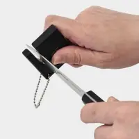 Точилка для керамических ножей Доляна, 1&times;5&times;5 см, чёрная