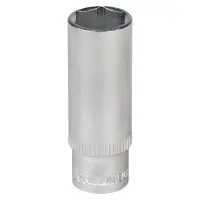 Головка торцевая 1/4"DR шестигранная 13мм, L=50мм пласт.подвес