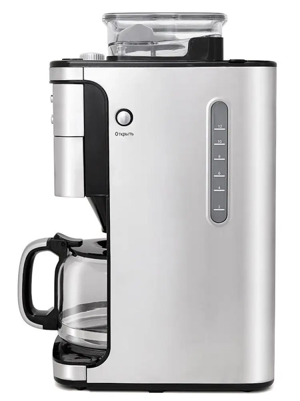 Кофемашина капельная кофемолка КТ-705 - 1050 Вт - 1.5 л Кофемашина капельная кофемолка КТ-705 - 1050 Вт - 1.5 л