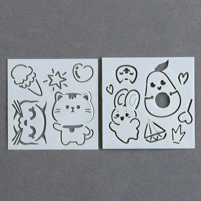 Гравюра детская &laquo;Мир аниме&raquo; с цветным эффектом, 100 шт., 8&times;8 см