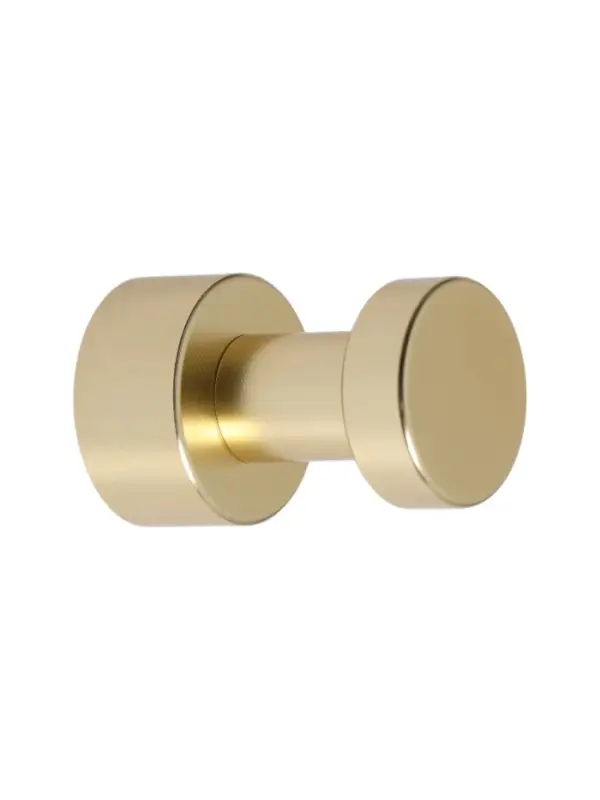 Крючки мебельные CAPPIO TKD033, однорожковый, цвет матовое золото, набор 2 шт