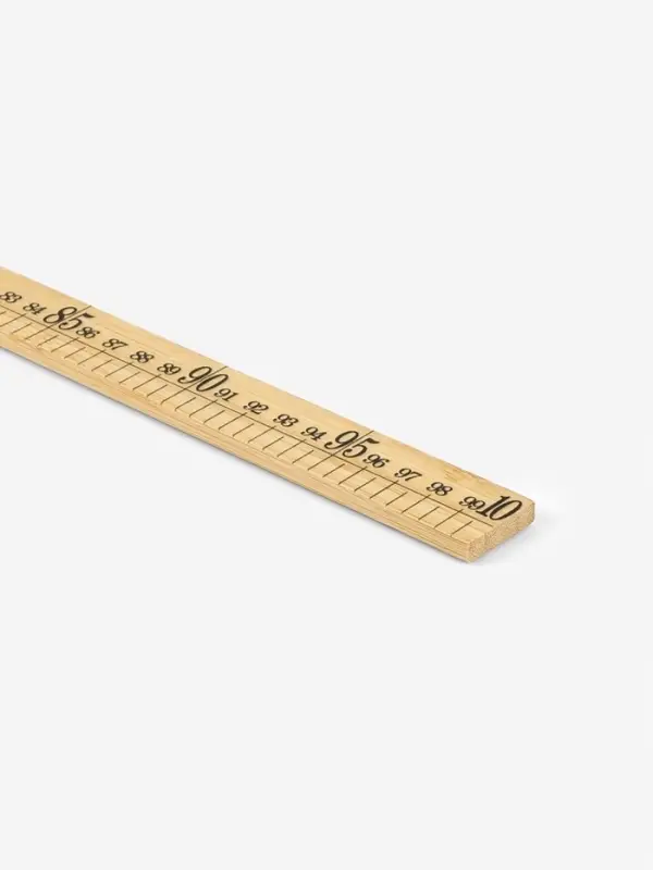 Метр деревянный, 100 см (см/дюймы)