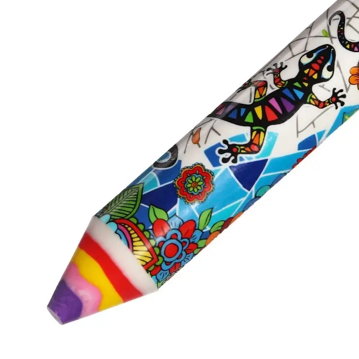 Ластик фигурный в форме карандаша Ластик фигурный в форме карандаша "Саламандра", штрихкод на штуке