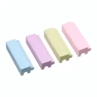 Ластики 4 штуки, прямоугольные, цветные, в коробке