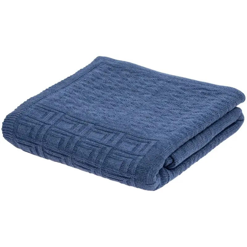 Плед Snippet, синий меланж (джинс) Плед Snippet, синий меланж (джинс)