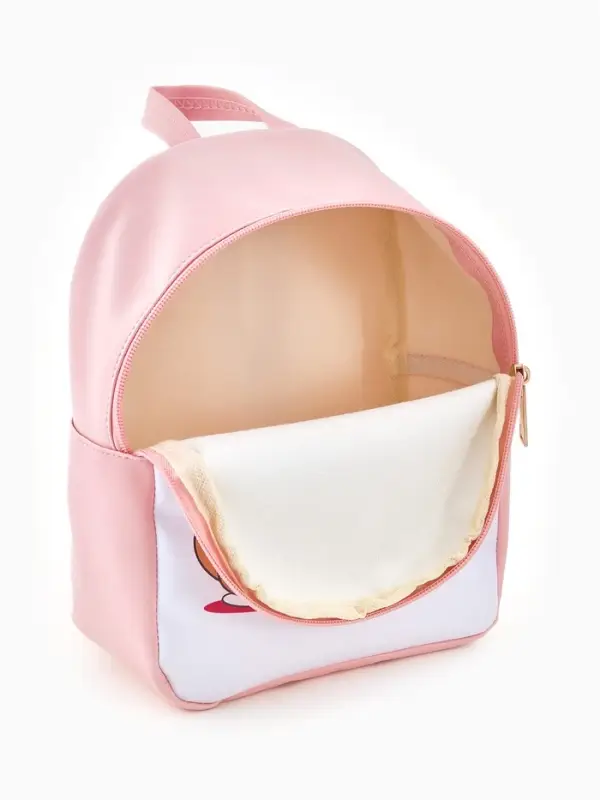 Рюкзак дет 18*8*23 см, Собака, отд на молнии, розовый Рюкзак дет 18*8*23 см, Собака, отд на молнии, розовый