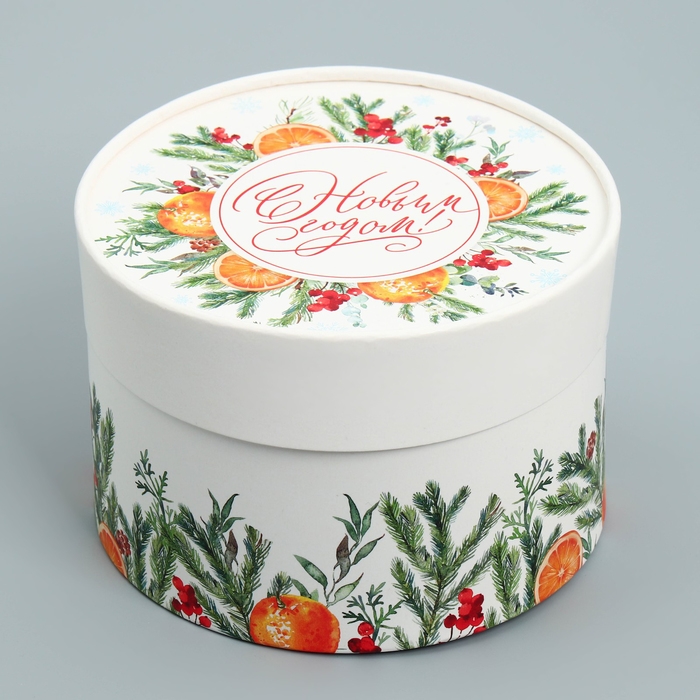 Набор шляпных коробок 3 в 1 «Акварельный», 16 х 10, 14 х 9, 13 х 8.5 см, Новый год Набор шляпных коробок 3 в 1 «Акварельный», 16 х 10, 14 х 9, 13 х 8.5 см, Новый год