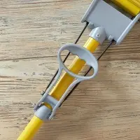 Швабра с отжимом и сменной насадкой ПВА тм VETTA, телеск. ручка 120см, 1 ряд роликов