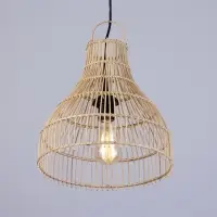 Светильник потолочный из ротанга «Сатрия», 1×120 Вт, Е27, 30×30×30 см
