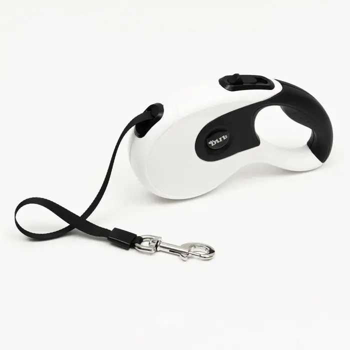 Рулетка DIIL, 5 м, до 40 кг, лента, прорезиненная ручка, белая, чёрная