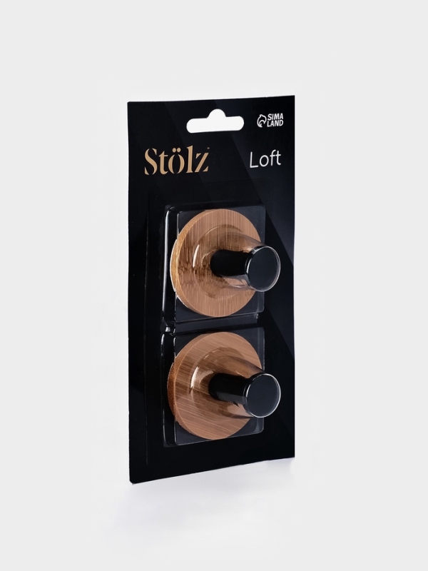 Набор крючков настенных на липучке Stölz BAMBOO, 2 шт. Набор крючков настенных на липучке Stölz BAMBOO, 2 шт.