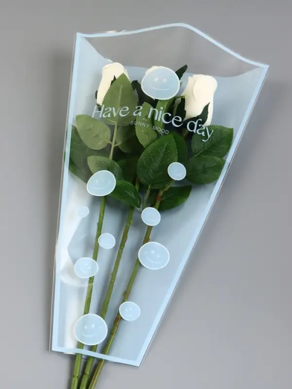 Пакет цветочный Конус, голубой, 28×9×44 см±1 см Пакет цветочный Конус, голубой, 28×9×44 см±1 см