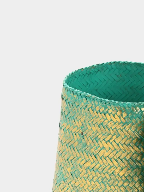 Корзинка плетёная &laquo;Голден&raquo;, 20&times;20&times;26 см, голубая