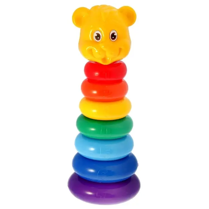 Пирамидка детская &laquo;Мишка&raquo;, 7 колец
