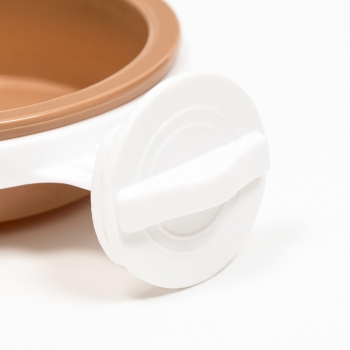 Миска съемная с креплением для клетки, 350 мл, коричневый Миска съемная с креплением для клетки, 350 мл, коричневый