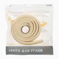 Лента защитная для углов мебели, 2 м, ширина 2.3 см, L-профиль, цвет бежевый, Крошка Я