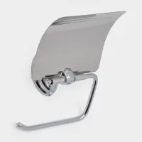 Держатель для туалетной бумаги с крышкой Accoona A11105, хром