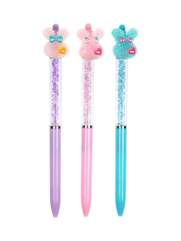 Ручка-прикол «Зайчик блеск», шариковая, поворотная, МИКС Ручка-прикол «Зайчик блеск», шариковая, поворотная, МИКС