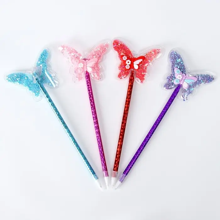 Ручка «Бабочка», синие чернила, МИКС