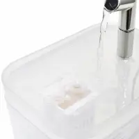 Фонтан для кошек и собак 1,5 л, 16,5 х 13 х 12 см, евророзетка, прозрачный Фонтан для кошек и собак 1,5 л, 16,5 х 13 х 12 см, евророзетка, прозрачный