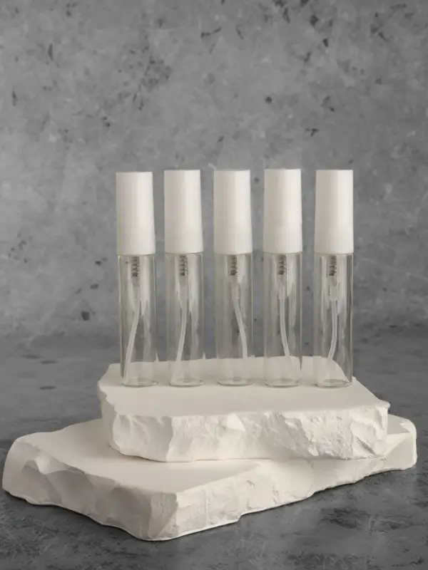 Флакон для парфюма, с распылителем, 5 мл, фасовка – 5 шт., белый Флакон для парфюма, с распылителем, 5 мл, фасовка – 5 шт., белый