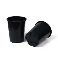 Горшок для рассады, для роз, 7 л, d=22 см, h=26 см, чёрный, Greengo
