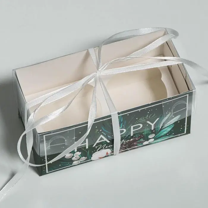 Коробка для капкейка «Happy New year», 16 х 8 х 7.5 см Коробка для капкейка «Happy New year», 16 х 8 х 7.5 см