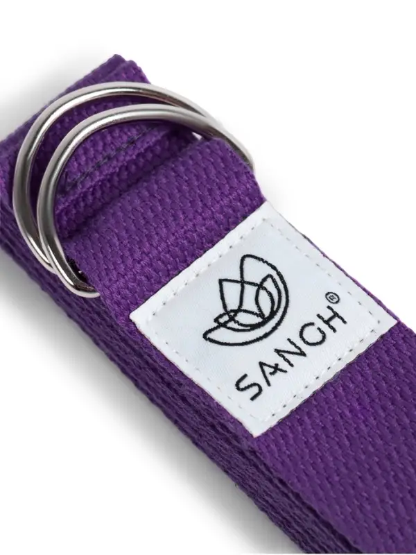 Ремень для йоги Sangh, 180&times;4 см, цвет фиолетовый