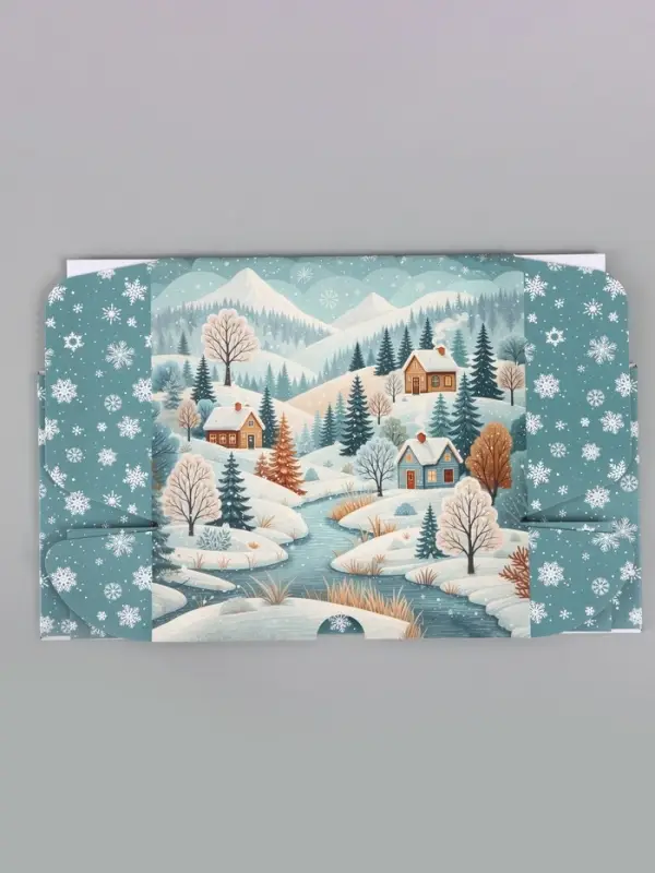 Коробка подарочная, самосборная &laquo;С Новым годом&raquo;,30.7&times;22&times;9.5 см