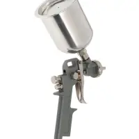 Краскораспылитель пневматический ТУНДРА, до 4 бар, сопло 1.5 мм, верхний бачок 0.6 л