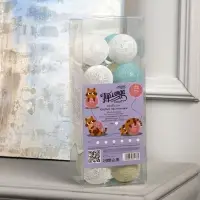 Гирлянда &laquo;Нить&raquo; 5 м с насадками &laquo;Клубки пастельные&raquo;, IP20, прозрачная нить, 20 LED, свечение белое, 220 В