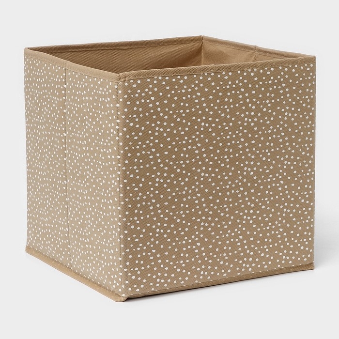 Короб для хранения Доляна Points, 27×27×27 см, цвет бежевый Короб для хранения Доляна Points, 27×27×27 см, цвет бежевый