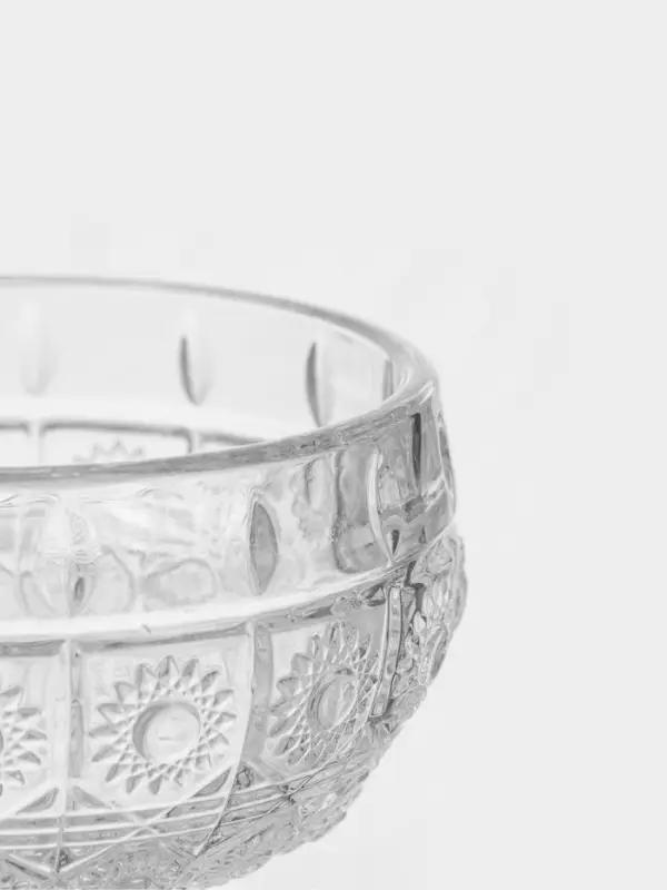 Сахарница, h=16.5 см, на ножке, стекло