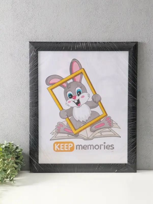 Фоторамка для фото 40х50 см "Luxe Elegance" пластик, чёрный, (пластик экран)