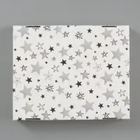 Коробка складная &laquo;Серые звёзды&raquo;, 31 х 25,6 х 16 см