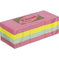 Стикеры КОМУС с клеев.краем 38х51 неон.цвета 12 блоков