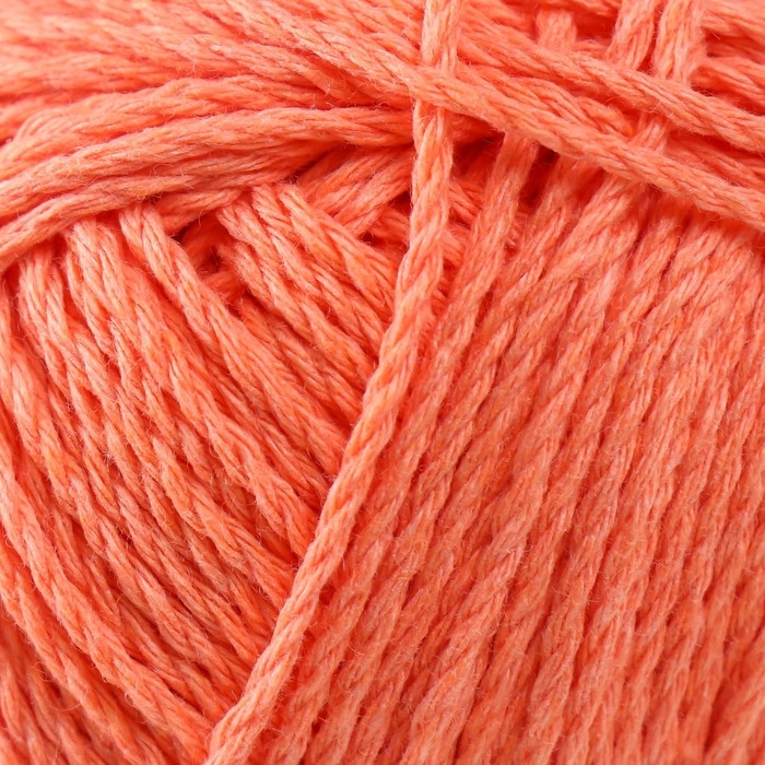 Пряжа для вязания спицами, крючком «Камтекс. Мягкий хлопок», 70% хлопок, 30% нейлон, 220 м/100 г, (036 абрикос) Пряжа для вязания спицами, крючком «Камтекс. Мягкий хлопок», 70% хлопок, 30% нейлон, 220 м/100 г, (036 абрикос)