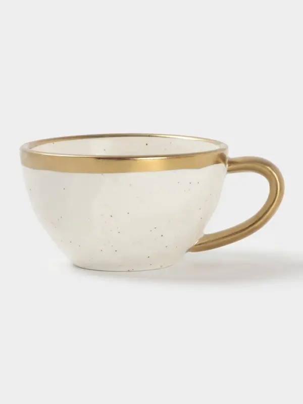 Чайная пара Magistro Poursephona, чашка 250 мл, блюдце d=16 см, фарфор, белая