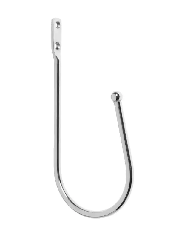 Крючок для штор ТУНДРА KS011, однорожковый, цвет хром, 2 шт Крючок для штор ТУНДРА KS011, однорожковый, цвет хром, 2 шт