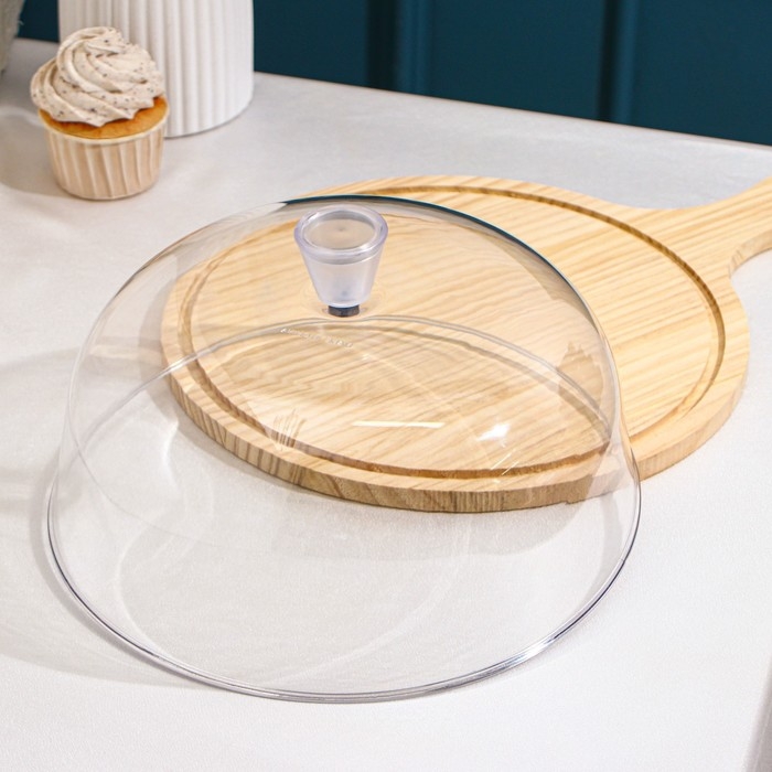 Блюдо для подачи с ручкой Доляна «Древо», d=28 см Блюдо для подачи с ручкой Доляна «Древо», d=28 см