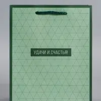 Пакет подарочный ламинированный &laquo;Минимализм в деталях&raquo;, травяной, 18&times;22.3&times;10 см